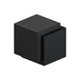 Deltana - Floor Door Bumper 1-3/4'', Cube, Contemporary, Stainless Steel - Paint Black