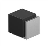 Deltana - Floor Door Bumper 1-3/4'', Cube, Contemporary, Stainless Steel - Brushed Stainless