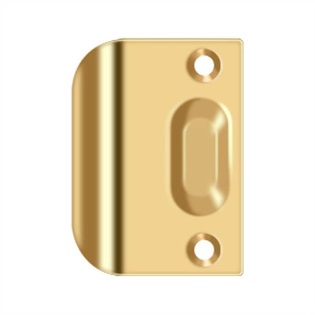Deltana - Full Lip Strike Plate For Ball Catch and Roller Catch - PVD Polished Brass