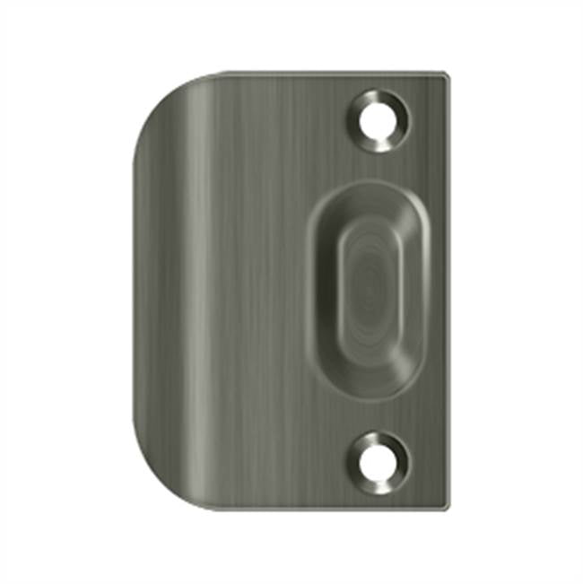 Deltana - Full Lip Strike Plate For Ball Catch and Roller Catch - Antique Nickel