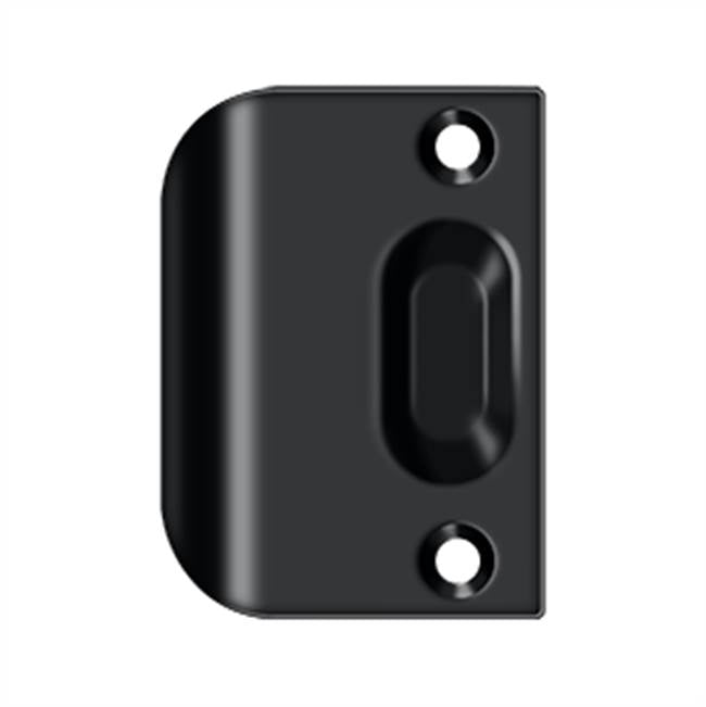 Deltana - Full Lip Strike Plate For Ball Catch and Roller Catch - Paint Black
