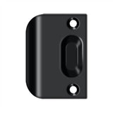 Deltana - Full Lip Strike Plate For Ball Catch and Roller Catch - Paint Black