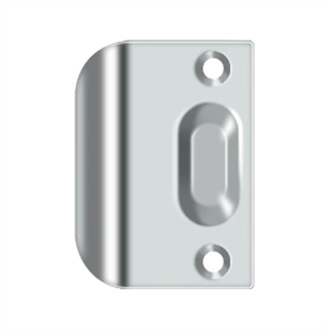 Deltana - Full Lip Strike Plate For Ball Catch and Roller Catch - Polished Chrome