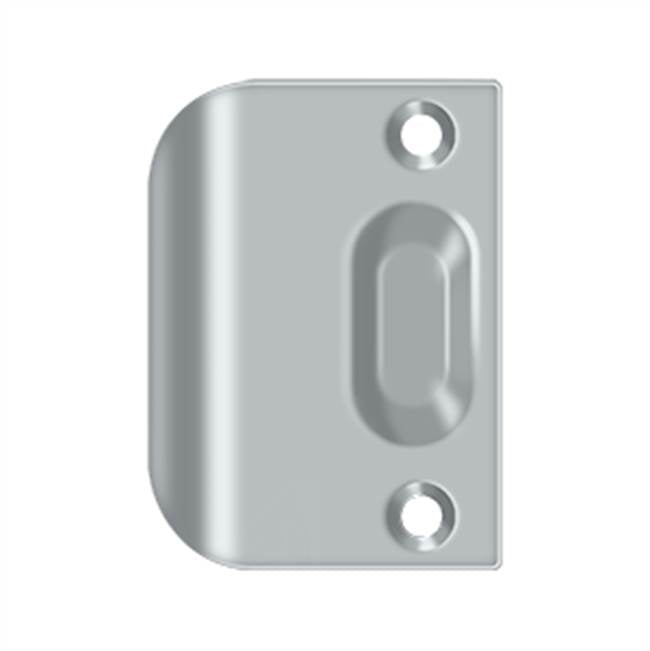 Deltana - Full Lip Strike Plate For Ball Catch and Roller Catch - Brushed Chrome