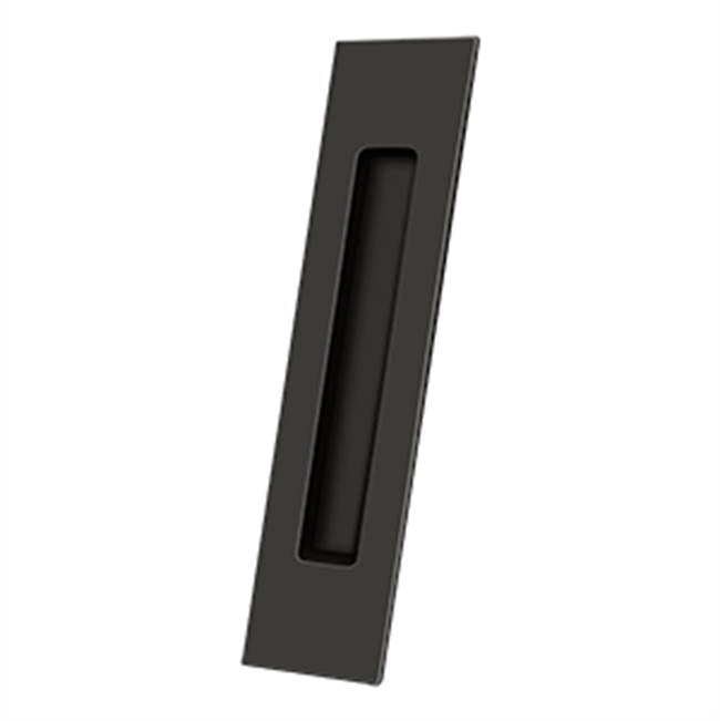 Deltana - Flush Pull, Rectangular, HD, 10'' x 2-1/4'' x 1/2'', Solid Brass - Oil-rubbed Bronze