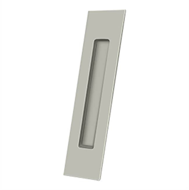 Deltana - Flush Pull, Rectangular, HD, 10'' x 2-1/4'' x 1/2'', Solid Brass - Brushed Nickel