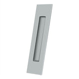 Deltana - Flush Pull, Rectangular, HD, 10'' x 2-1/4'' x 1/2'', Solid Brass - Brushed Chrome
