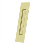 Deltana - Flush Pull, Rectangular, HD, 10'' x 2-1/4'' x 1/2'', Solid Brass - Unlacquered Brass