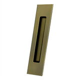 Deltana - Flush Pull, Rectangular, HD, 10'' x 2-1/4'' x 1/2'', Solid Brass - Antique Brass