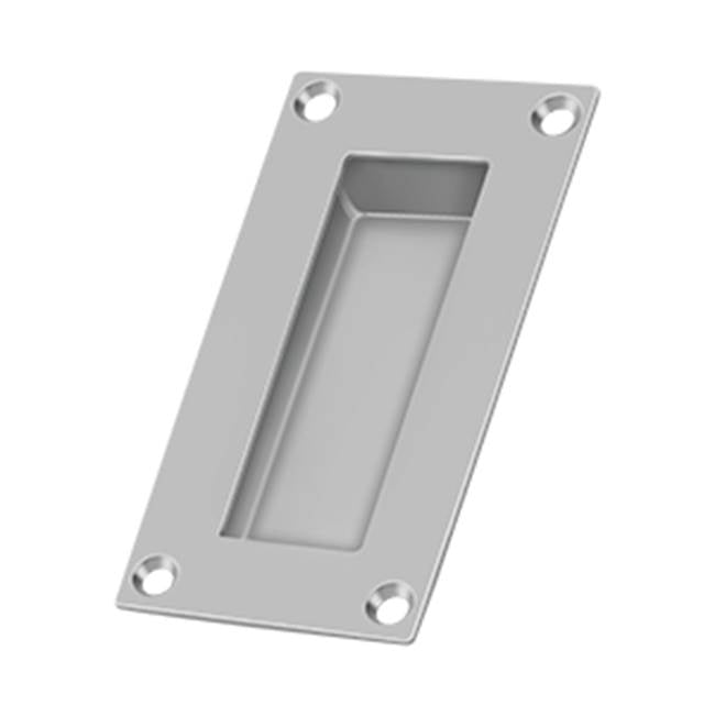 Deltana - Flush Pull, Rectangular, Stainless Steel, 4''x 2''x 1/2'' - Brushed Stainless