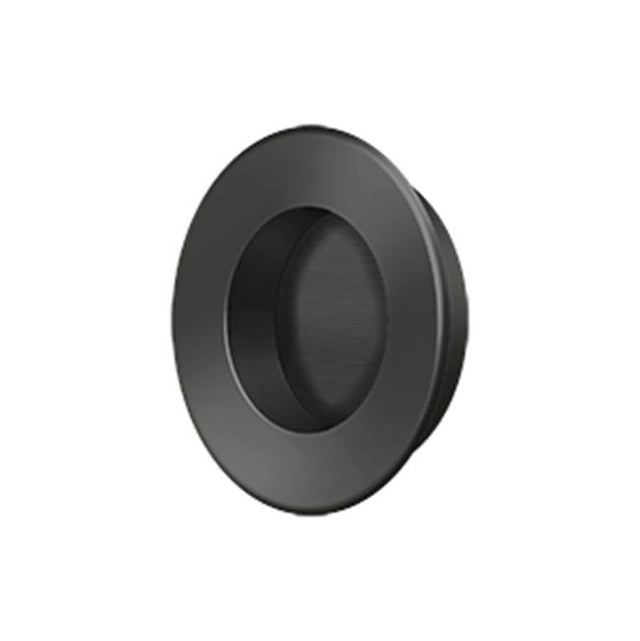 Deltana - Flush Pull, Round, HD, 1-7/8'', Solid Brass - Oil-rubbed Bronze