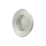 Deltana - Flush Pull, Round, HD, 1-7/8'', Solid Brass - Brushed Nickel