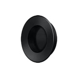 Deltana - Flush Pull, Round, HD, 1-7/8'', Solid Brass - Paint Black