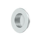 Deltana - Flush Pull, Round, HD, 1-7/8'', Solid Brass - Polished Chrome