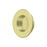 Deltana - Flush Pull, Round, HD, 1-7/8'', Solid Brass - Polished Brass