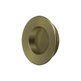 Deltana - Flush Pull, Round, HD, 1-7/8'', Solid Brass - Antique Brass