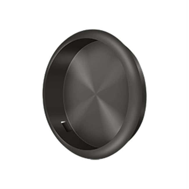 Deltana - Flush Pull, Round, 2-1/2'' Diam. - Oil-rubbed Bronze