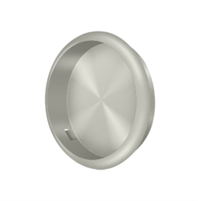 Deltana - Flush Pull, Round, 2-1/2'' Diam. - Brushed Nickel