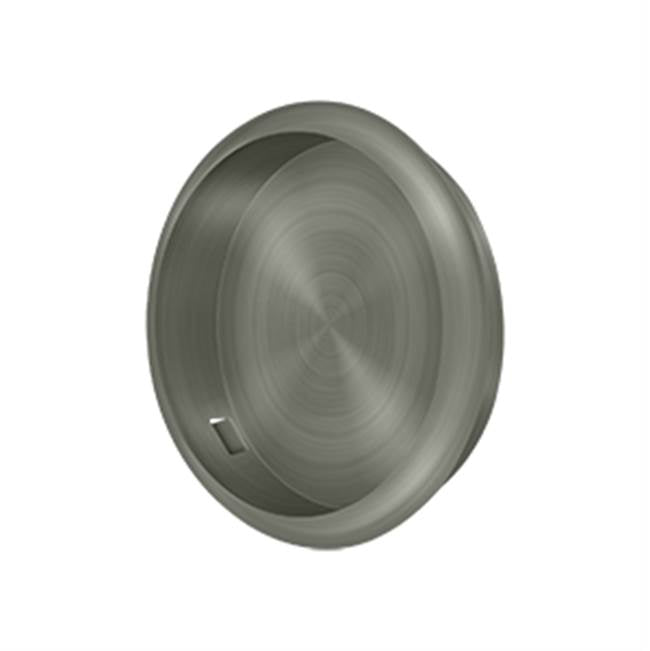 Deltana - Flush Pull, Round, 2-1/2'' Diam. - Antique Nickel