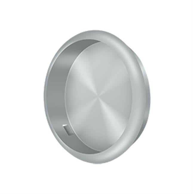 Deltana - Flush Pull, Round, 2-1/2'' Diam. - Brushed Chrome
