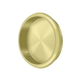 Deltana - Flush Pull, Round, 2-1/2'' Diam. - Polished Brass