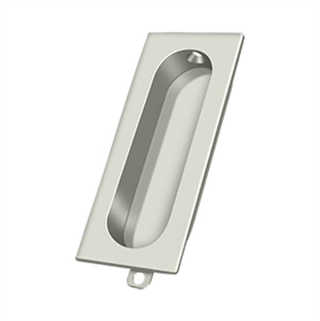 Deltana - Flush Pull, Rectangle, 3-1/8'' x 1-3/8'' x 1/2'' - Polished Nickel
