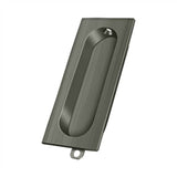 Deltana - Flush Pull, Rectangle, 3-1/8'' x 1-3/8'' x 1/2'' - Antique Nickel
