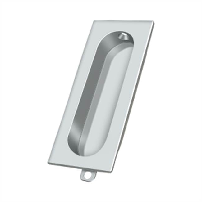 Deltana - Flush Pull, Rectangle, 3-1/8'' x 1-3/8'' x 1/2'' - Polished Chrome