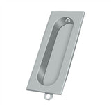 Deltana - Flush Pull, Rectangle, 3-1/8'' x 1-3/8'' x 1/2'' - Brushed Chrome
