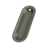 Deltana - Flush Pull, Oblong, 3-1/2'' x 1-1/4'' x 3/8'' - Antique Nickel