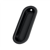 Deltana - Flush Pull, Oblong, 3-1/2'' x 1-1/4'' x 3/8'' - Paint Black