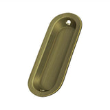 Deltana - Flush Pull, Oblong, 3-1/2'' x 1-1/4'' x 3/8'' - Antique Brass