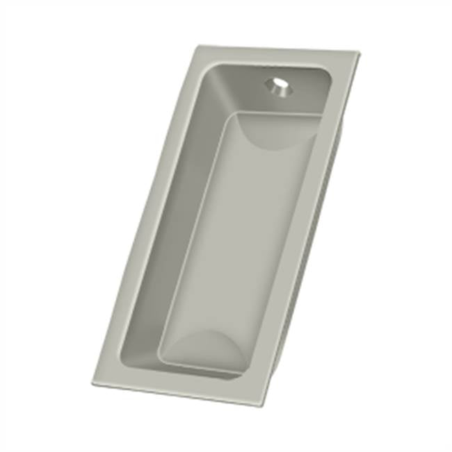 Deltana - Flush Pull, Large, 3-5/8'' x 1-3/4'' x 1/2'' - Brushed Nickel