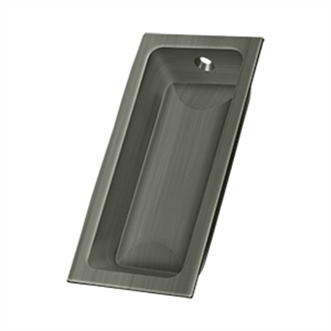Deltana - Flush Pull, Large, 3-5/8'' x 1-3/4'' x 1/2'' - Antique Nickel