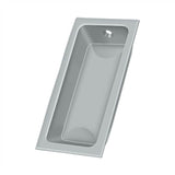 Deltana - Flush Pull, Large, 3-5/8'' x 1-3/4'' x 1/2'' - Brushed Chrome