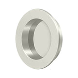 Deltana - Flush Pull , Round, HD, 2-3/8'', Solid Brass - Polished Nickel