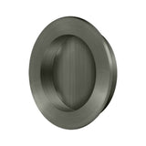 Deltana - Flush Pull , Round, HD, 2-3/8'', Solid Brass - Antique Nickel
