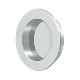 Deltana - Flush Pull , Round, HD, 2-3/8'', Solid Brass - Polished Chrome