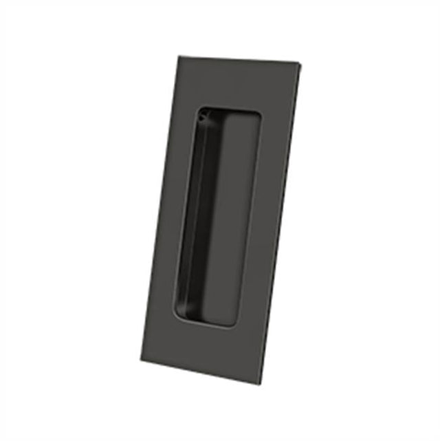 Deltana - Flush Pull, Rectangular, HD, 4'' x 1-7/8'' x 7/16'', Solid Brass - Oil-rubbed Bronze