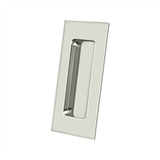 Deltana - Flush Pull, Rectangular, HD, 4'' x 1-7/8'' x 7/16'', Solid Brass - Polished Nickel