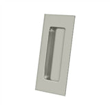 Deltana - Flush Pull, Rectangular, HD, 4'' x 1-7/8'' x 7/16'', Solid Brass - Brushed Nickel