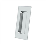 Deltana - Flush Pull, Rectangular, HD, 4'' x 1-7/8'' x 7/16'', Solid Brass - Polished Chrome
