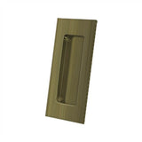Deltana - Flush Pull, Rectangular, HD, 4'' x 1-7/8'' x 7/16'', Solid Brass - Antique Brass