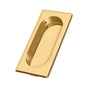 Deltana - Flush Pull, Large, 3-7/8'' x 1-5/8'' x 3/8'' - PVD Polished Brass