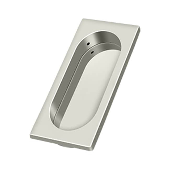 Deltana - Flush Pull, Large, 3-7/8'' x 1-5/8'' x 3/8'' - Polished Nickel