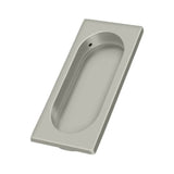 Deltana - Flush Pull, Large, 3-7/8'' x 1-5/8'' x 3/8'' - Brushed Nickel