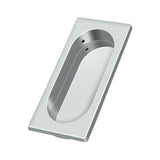 Deltana - Flush Pull, Large, 3-7/8'' x 1-5/8'' x 3/8'' - Polished Chrome