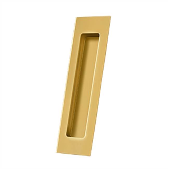 Deltana - Flush Pull, Rectangular, HD, 7'' x 1-7/8'' x 3/8'', Solid Brass - PVD Polished Brass
