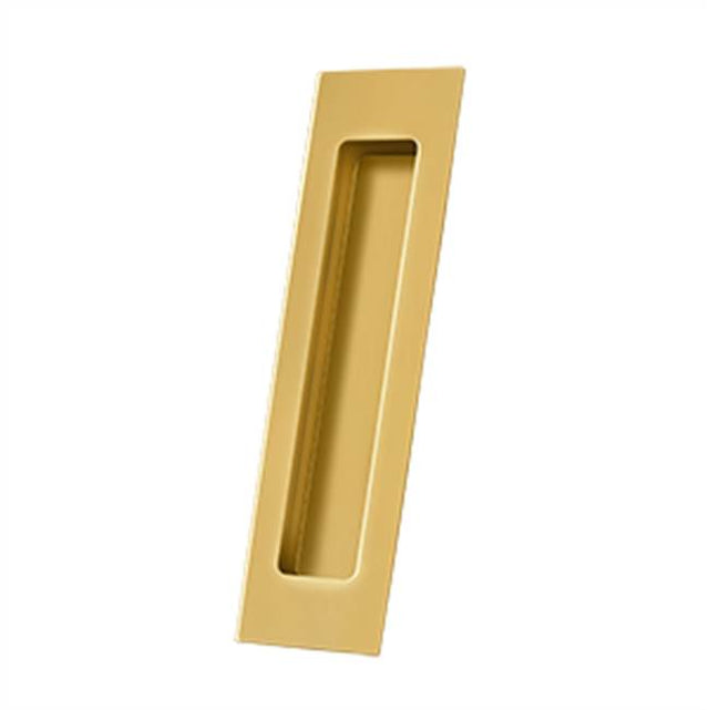 Deltana - Flush Pull, Rectangular, HD, 7'' x 1-7/8'' x 3/8'', Solid Brass - PVD Polished Brass