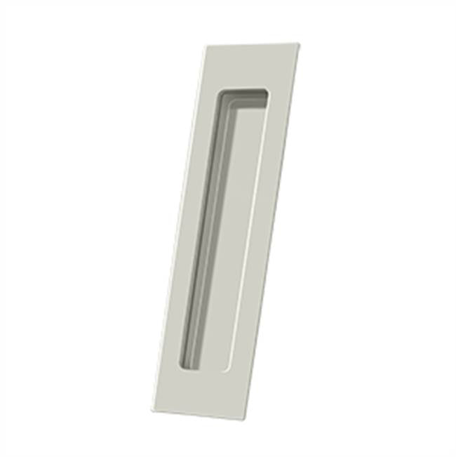 Deltana - Flush Pull, Rectangular, HD, 7'' x 1-7/8'' x 3/8'', Solid Brass - Polished Nickel